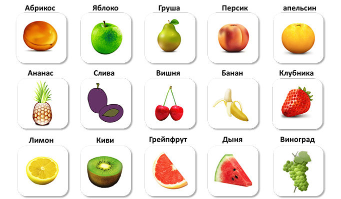 Изучение английского названия овощей